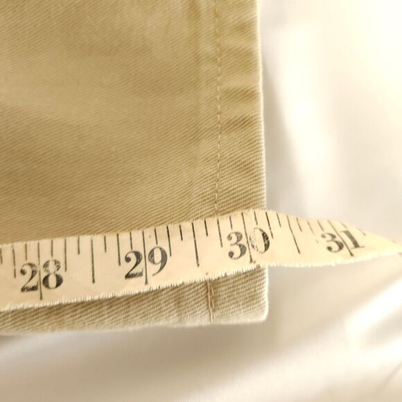 Bulwark FR Fire Resistant Mens 42x30 Beige Flat Front Cotton Chino Khaki Pants - Picture 7 of 7